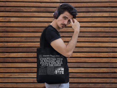 Unexpected Item In Bagging Area Finally Tips Man Over The Edge  - WWN Tote Bag
