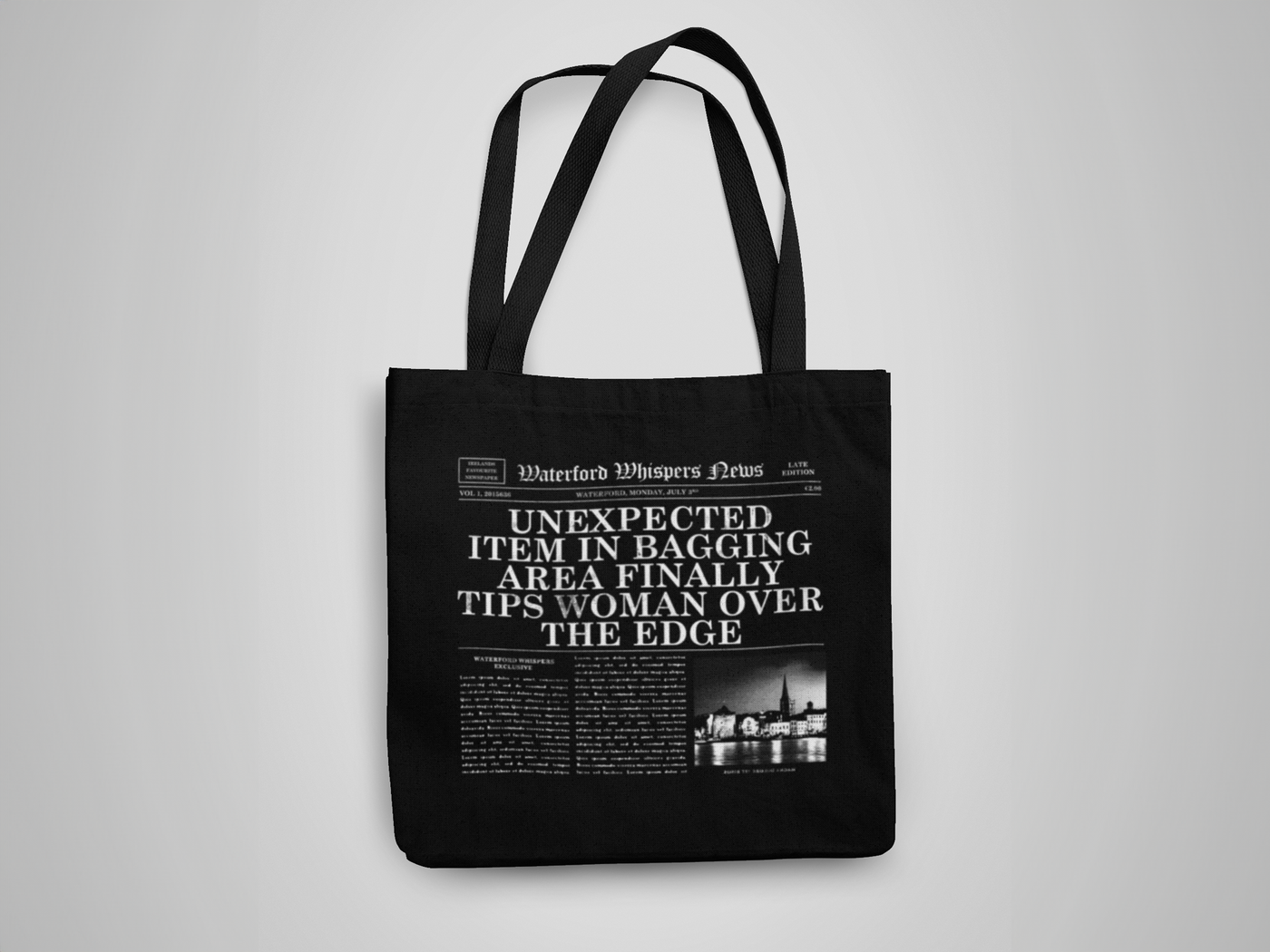 Unexpected Item In Bagging Area Finally Tips Man Over The Edge  - WWN Tote Bag