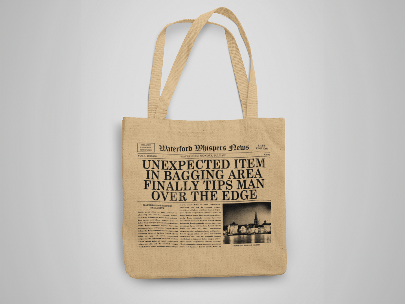 Unexpected Item In Bagging Area Finally Tips Man Over The Edge  - WWN Tote Bag