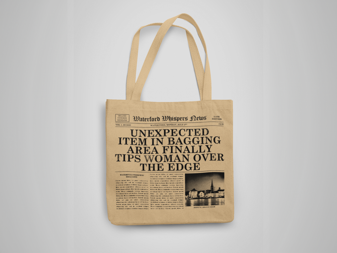Unexpected Item In Bagging Area Finally Tips Man Over The Edge  - WWN Tote Bag
