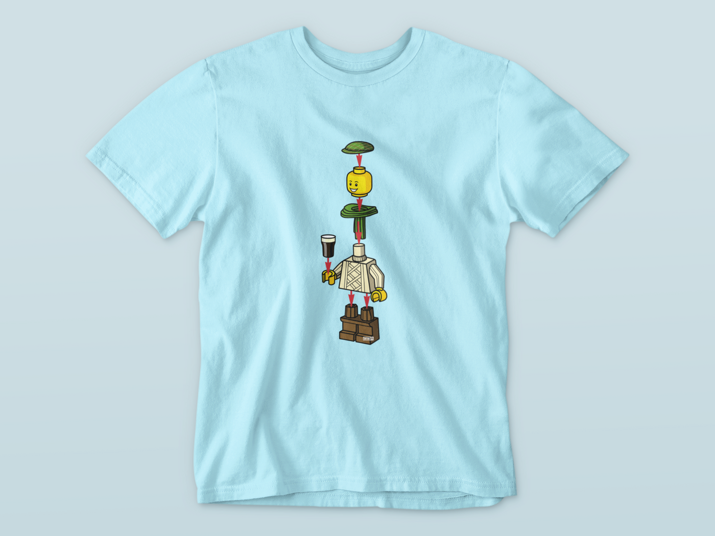 Irish Lego Man  - Waterford Whispers T-Shirt