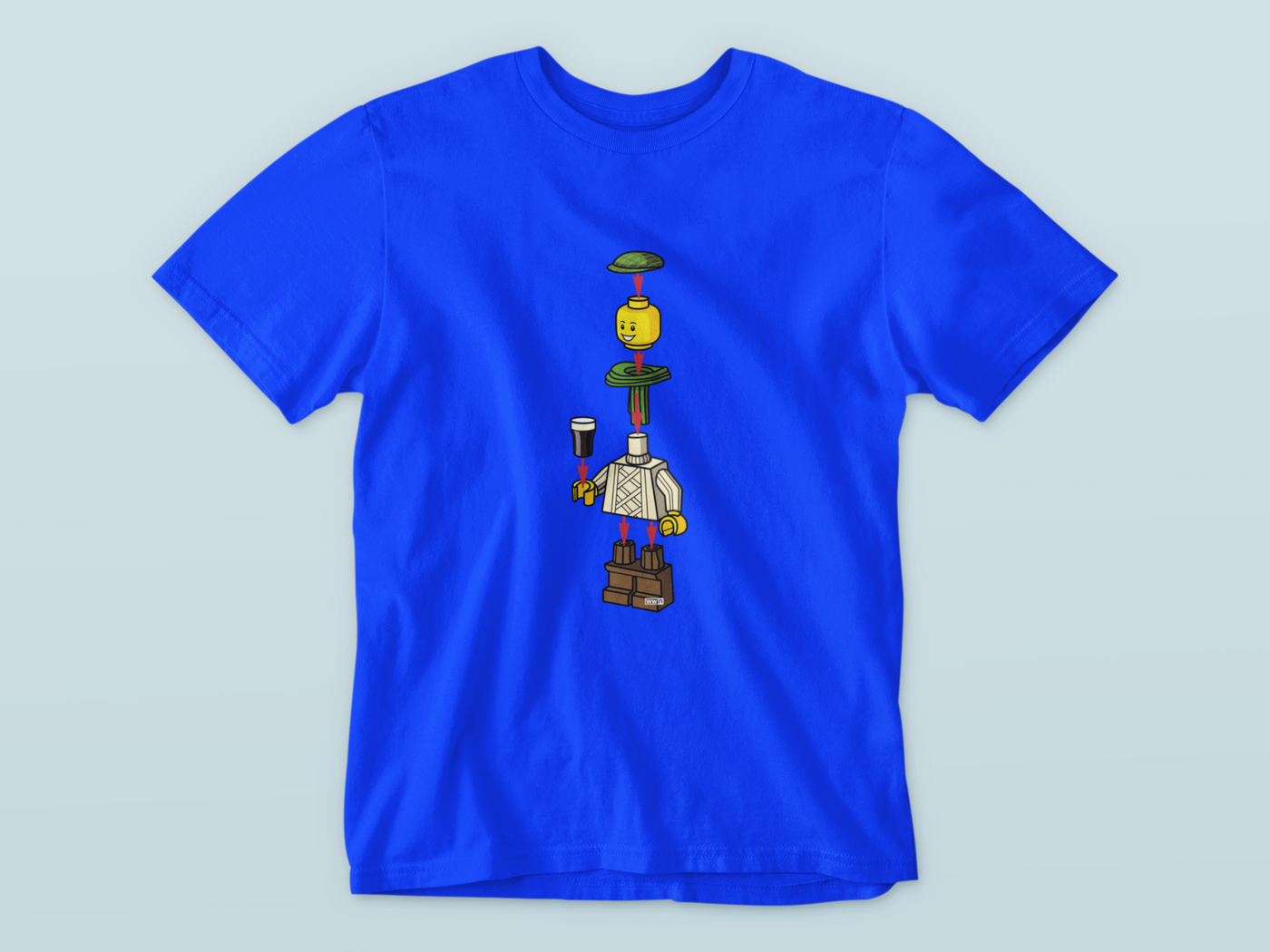 Irish Lego Man  - Waterford Whispers T-Shirt