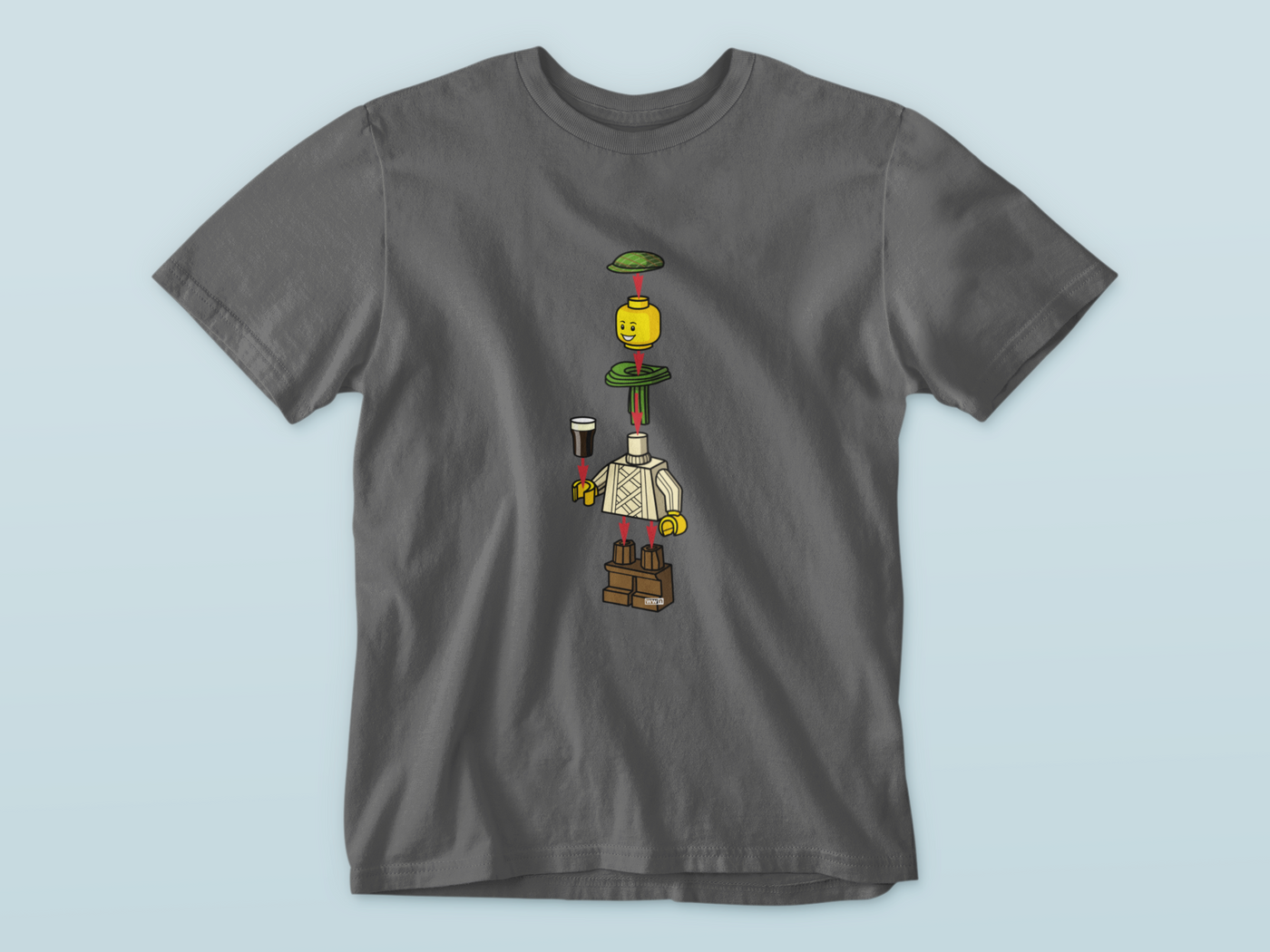 Irish Lego Man  - Waterford Whispers T-Shirt