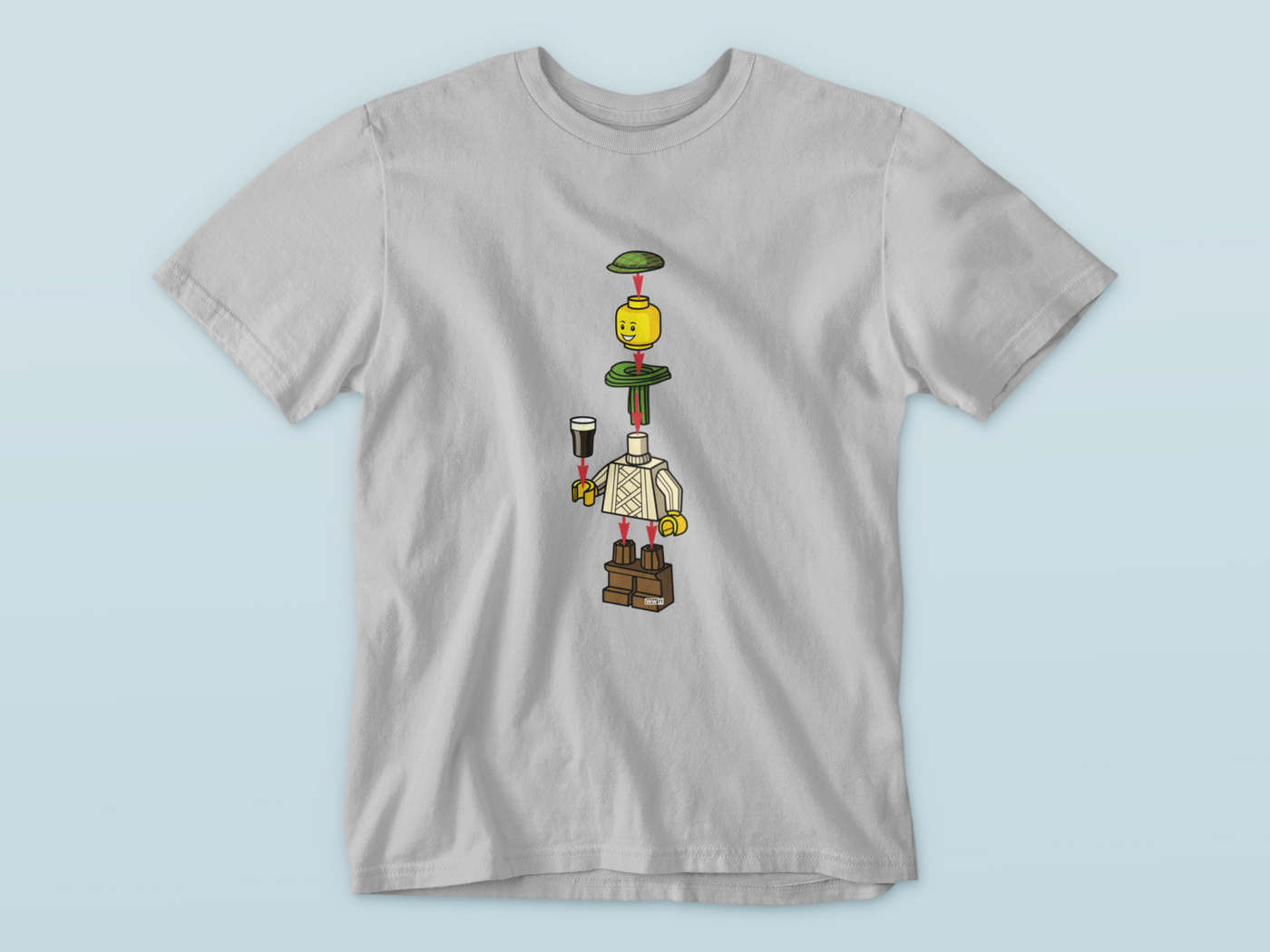 Irish Lego Man  - Waterford Whispers T-Shirt