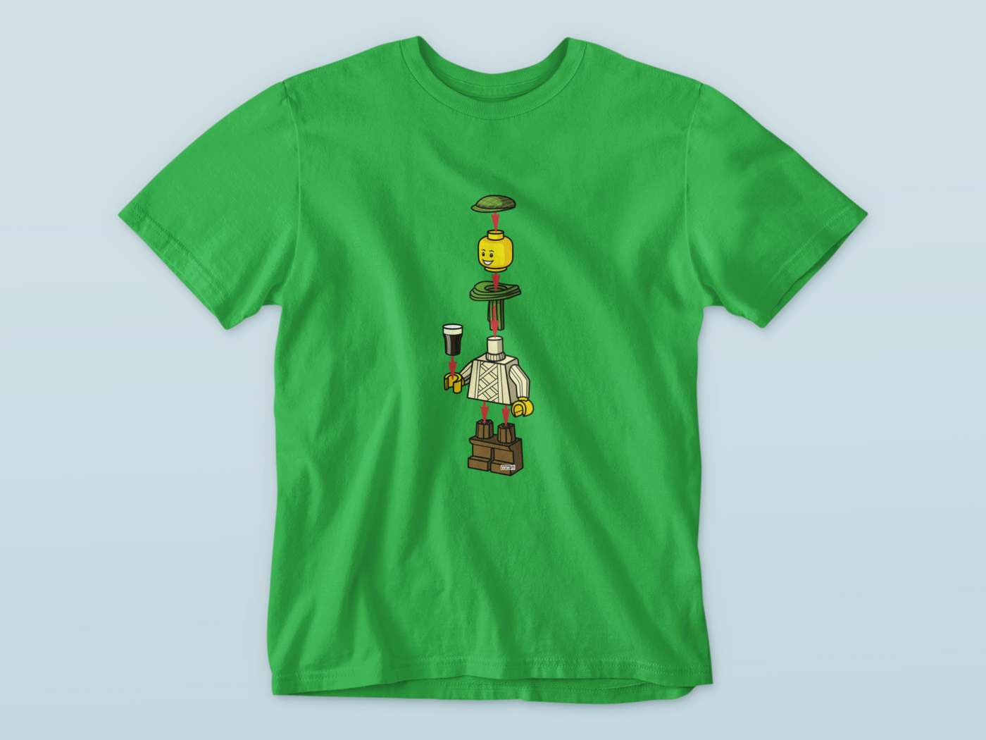 Irish Lego Man  - Waterford Whispers T-Shirt