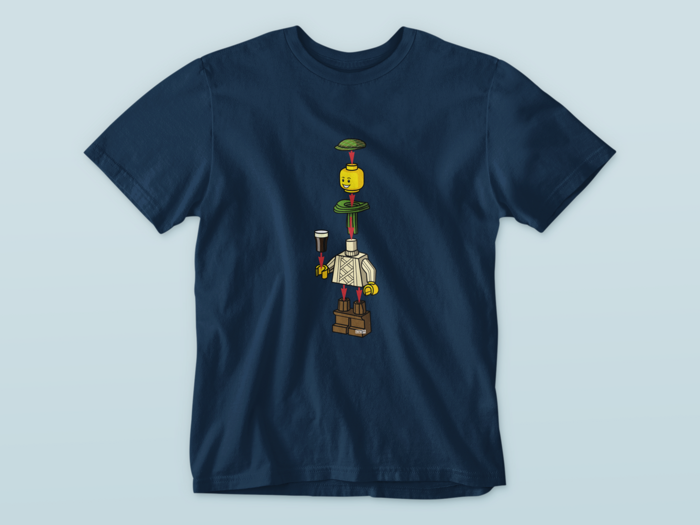 Irish Lego Man  - Waterford Whispers T-Shirt
