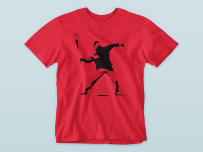 Banksy Hurler - Premium WWN T-shirt