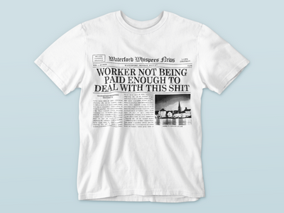 Worker Not Being Paid Enough To Deal With This Shit - Premium WWN Headline T-shirt