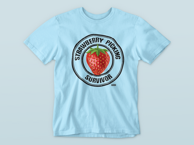 Strawberry Picking Survivor - Waterford Whispers T-Shirt