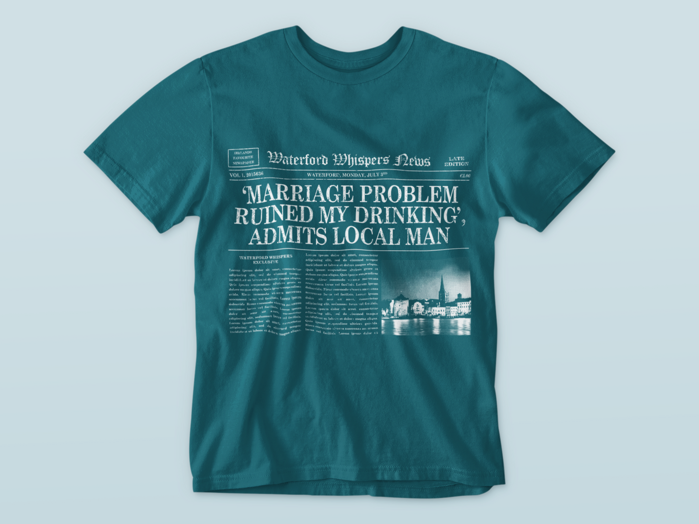 Marriage Problem Ruined My Drinking - Waterford Whispers T-Shirt