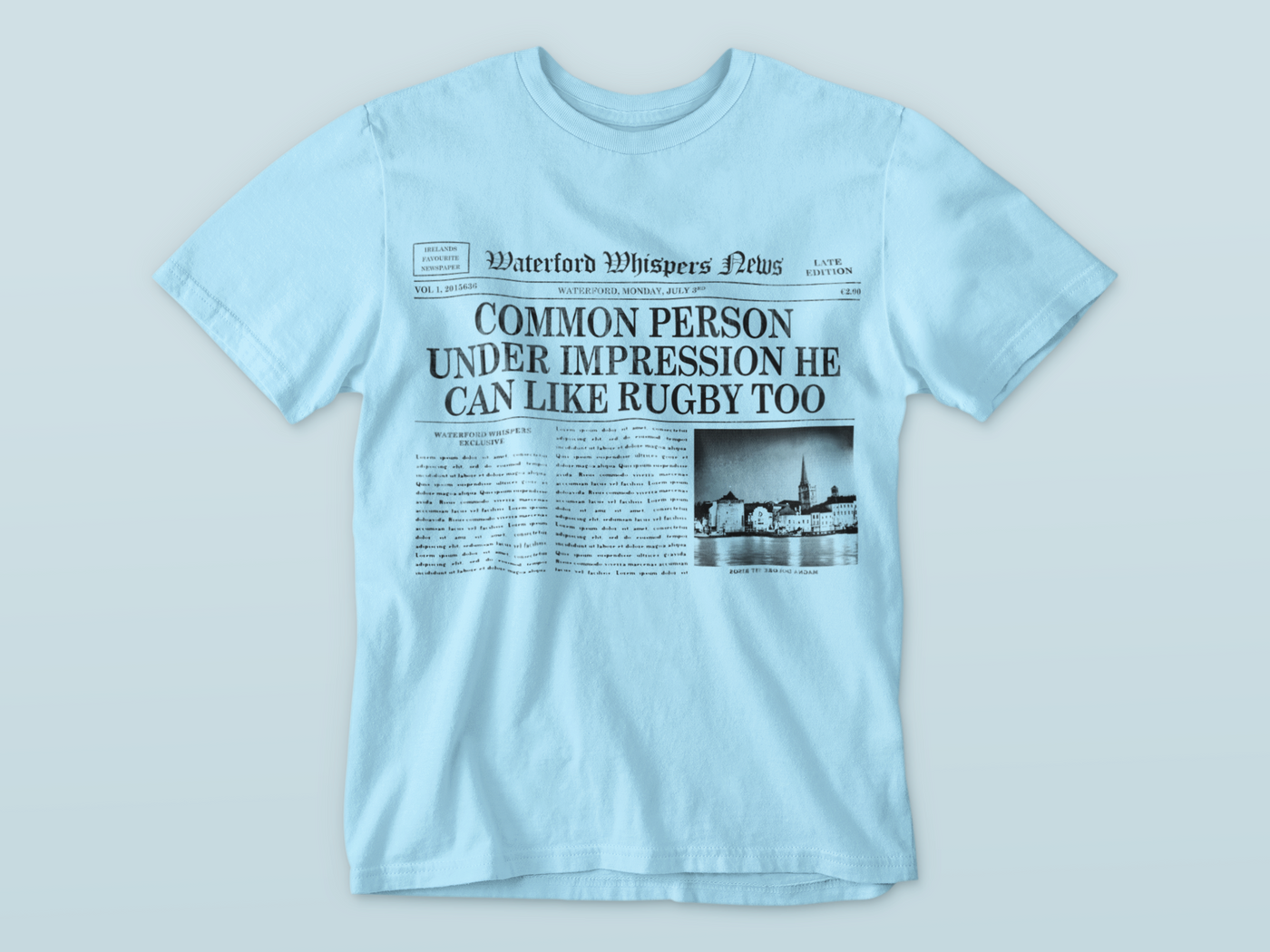 Common Person Under Impression He Can Like Rugby Too - Premium WWN Headline T-shirt