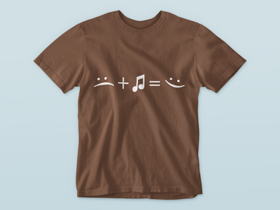 Music = Happy - Premium WWN T-Shirt