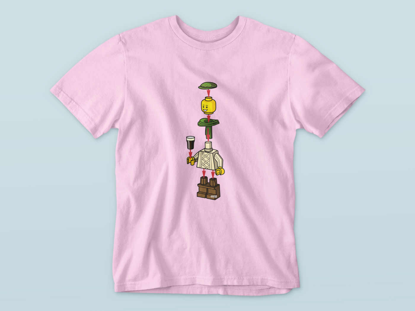 Irish Lego Man  - Waterford Whispers T-Shirt