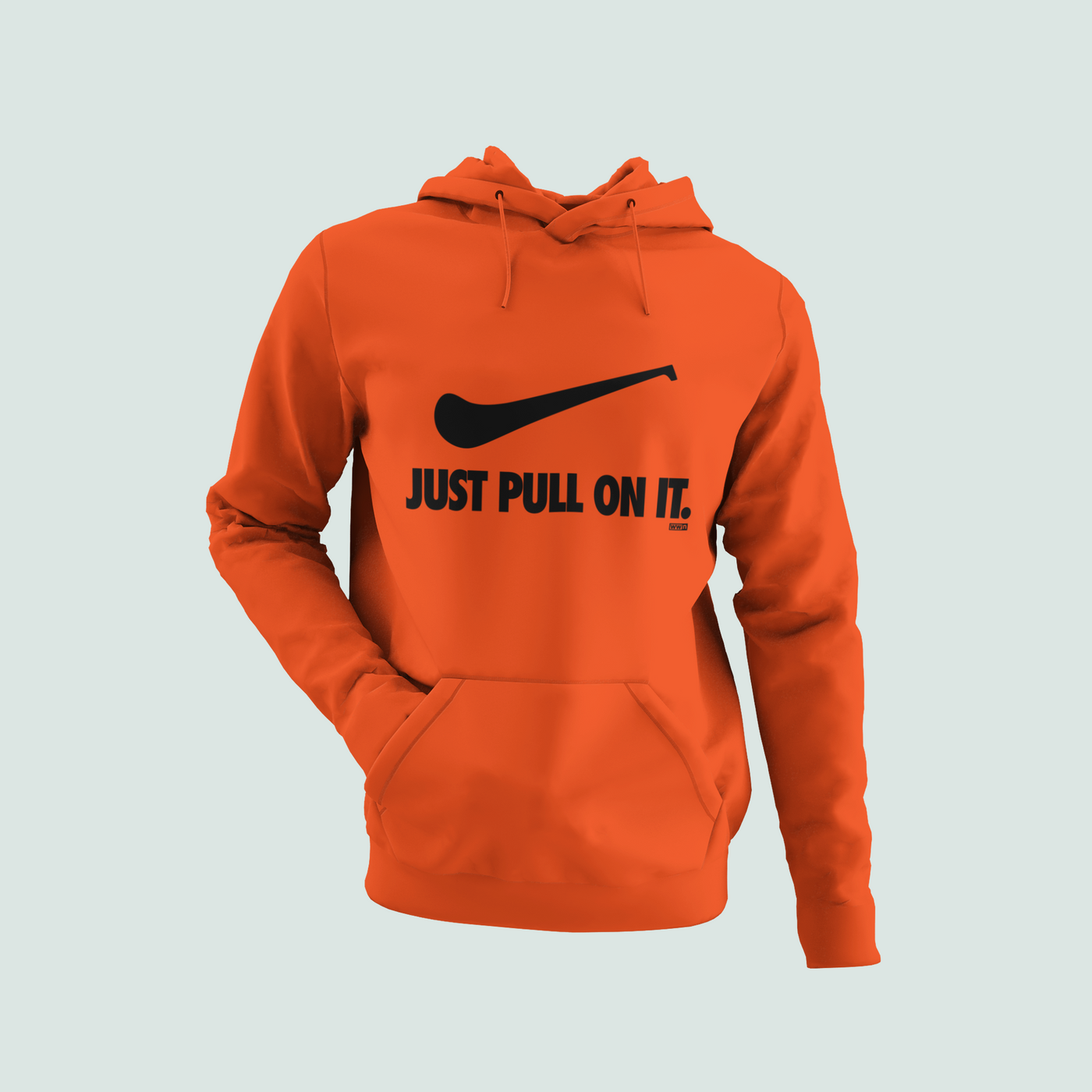 Hoodie Pull Just Do It Orange Nike Sportswear Club Nike Jdi Club