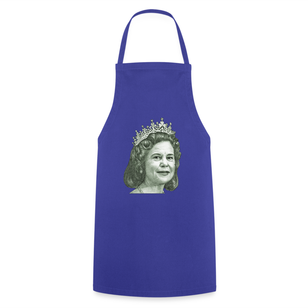 God Save The Queen - WWN Cooking Apron - royal blue