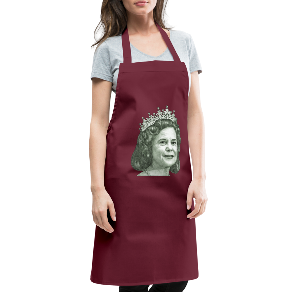 God Save The Queen - WWN Cooking Apron - bordeaux