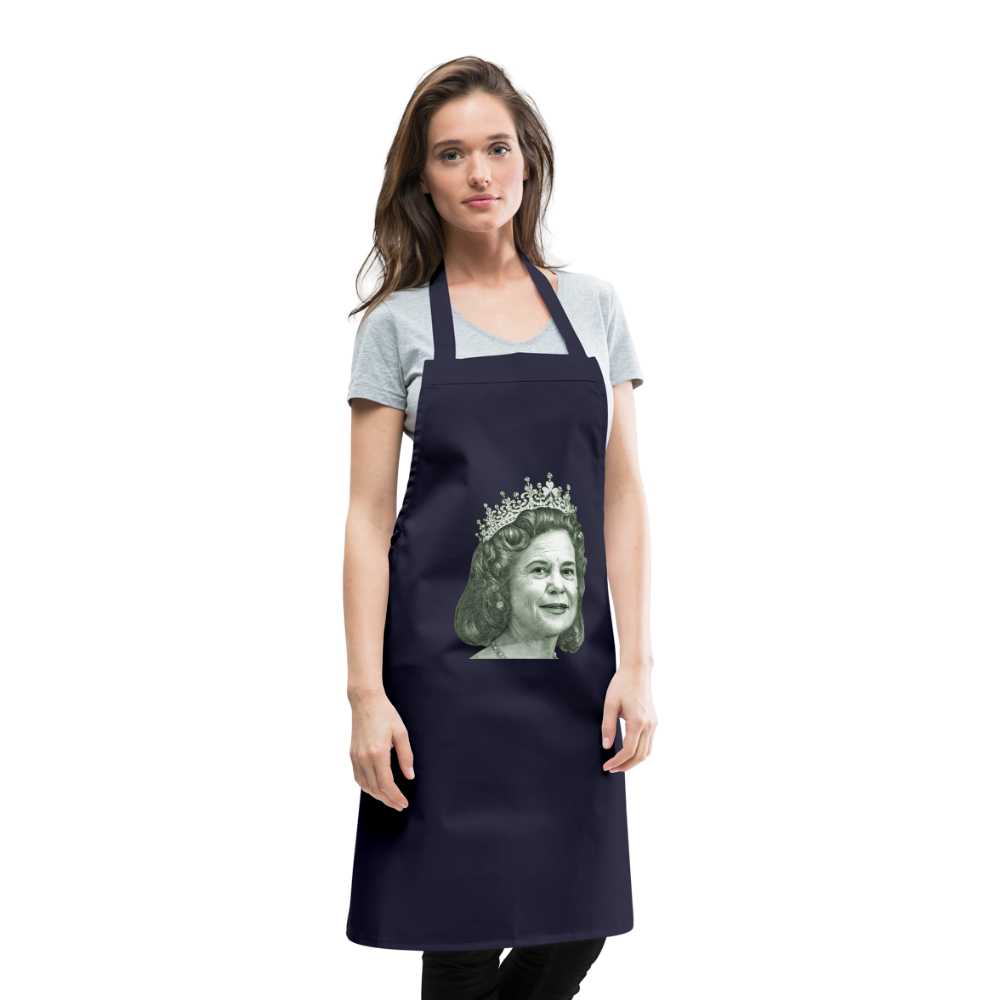 God Save The Queen - WWN Cooking Apron - navy