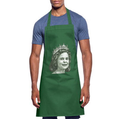 God Save The Queen - WWN Cooking Apron - green