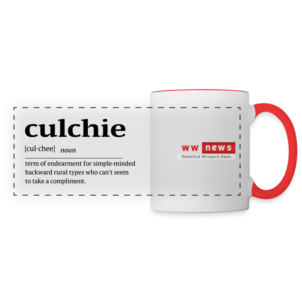 Culcie - WWN Panoramic Mug - white/red