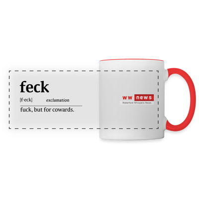 Feck - WWN Panoramic Mug - white/red