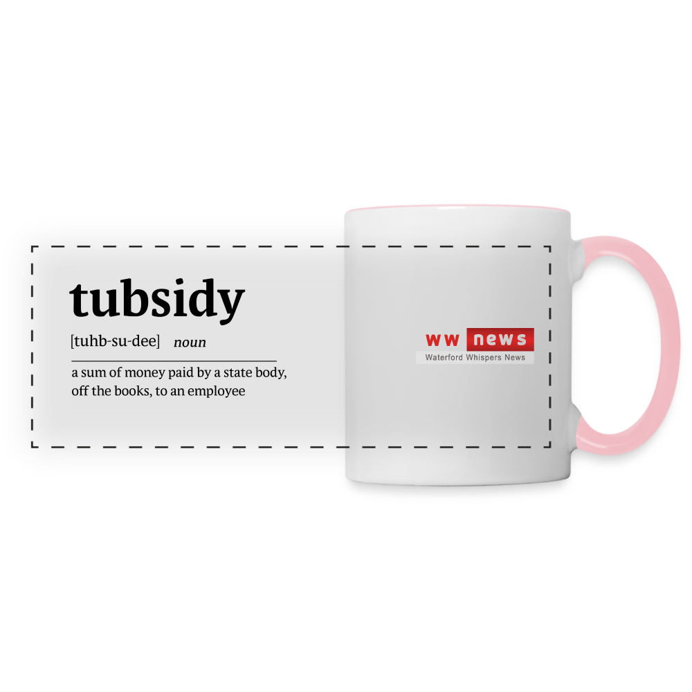 Tubsidy - Panoramic Mug - white/pink