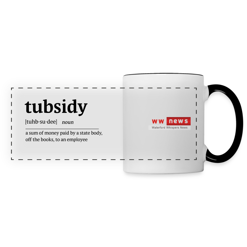 Tubsidy - Panoramic Mug - white/black