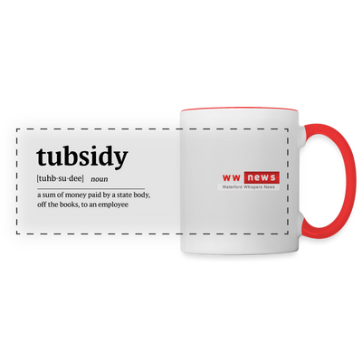 Tubsidy - Panoramic Mug - white/red
